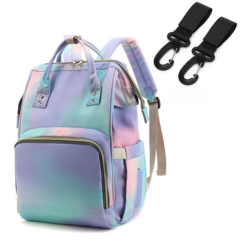 Mochila para madre y bebé con patrón de vaca de tela Oxford al por mayor